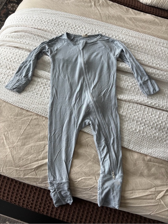 Larkspur Other - Light Blue Zipper Footed One-Piece for Kids